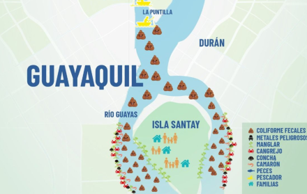 Mapa presentado por el Ministerio de Ambiente.