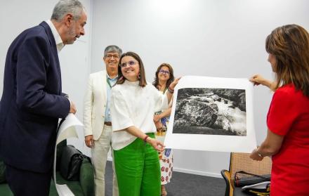 La vicepresidenta del Ecuador, María José Pinto, mantuvo una reunión bilateral con el presidente de la COP30, André Corrêa do Lago