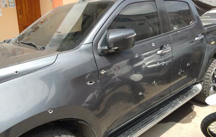 Camioneta del alcalde de Balzar