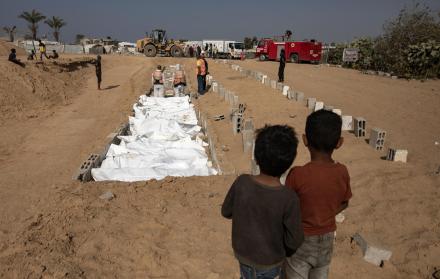 cuerpos de palestinos no identificados