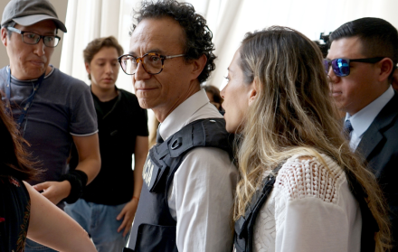 Christian Zurita y Andrea González Nader