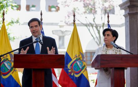 Marco Rubio y Gabriela Sommerfeld