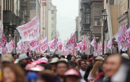 manifestación en Perú