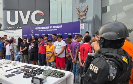 La Policía Nacional detuvo a 37 presuntos integrantes de las bandas criminales Los Lobos, Los Águilas y Los Tiguerones.