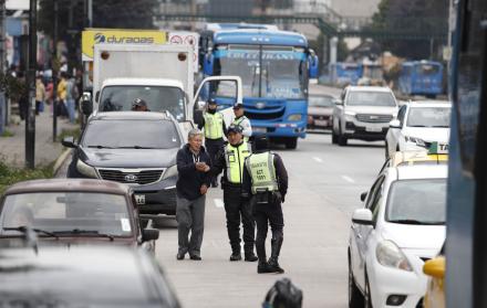 Controles de vías en Quito