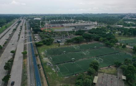 estadio en el parque Samanes de Guayaquil