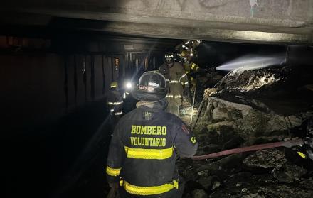 Incendio en el Puente de la A