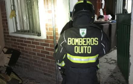 deflgración de gas en el sur de Quito