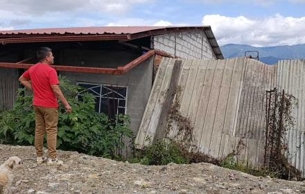 casas afectadas en El Plateado Bajo