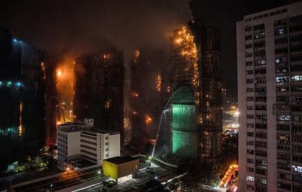 Incendio en Hong Kong