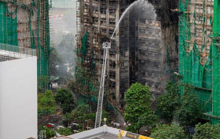 Incendio en Hong Kong