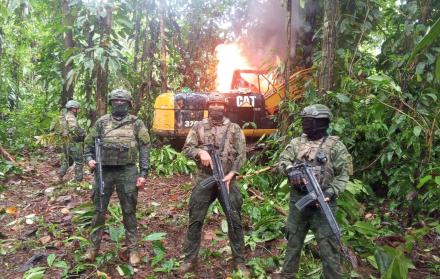 Ejercito ecuatoriano destruye campamento de las disidencias de las FARC