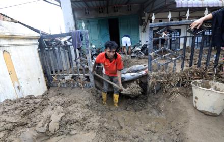 Inundación en Indonesia