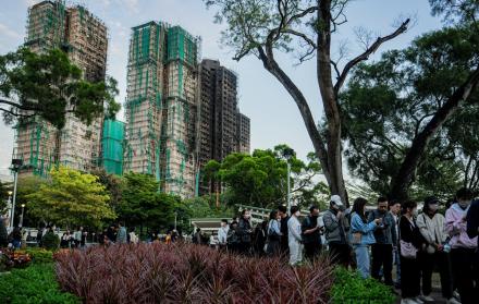 Incendio en Hong Kong