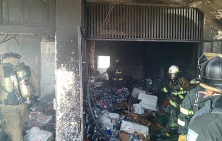 Incendio en el centro de Guayaquil