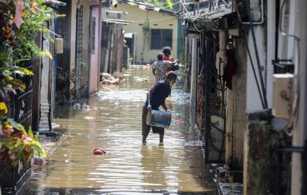inundaciones en Sri Lanka