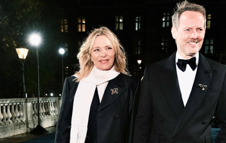 Kim Cattral, actriz, y su cuarto esposo, Russell Thomas, ingeniero de audio