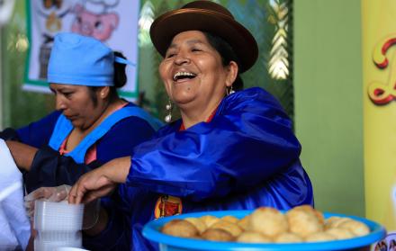 cocinera en La Paz (Bolivia)