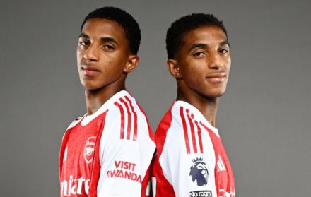 Las perlas Quintero llegan al Arsenal y Piero Hincapié los recibe como hermanos.