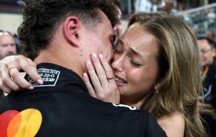 Lando Norris y Magui Corceiro