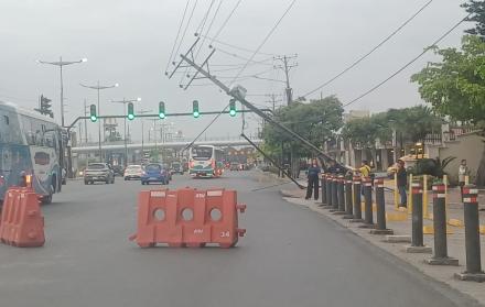 Accidente en la avenida Samborondón