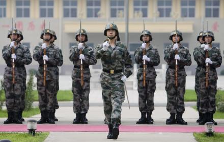 Soldados del Ejército Chino