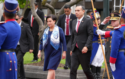 Presidente peruano, José Jerí y la canciller Gabriela Sommerfeld