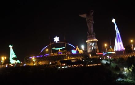 pesebre gigante en el Panecillo