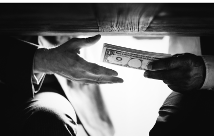 Foto simbólica de corrupción.