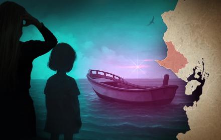 Ilustración sobre piratería y pesca artesanal en Manabí