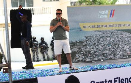 Daniel Noboa anunció la ejecución de obras de saneamiento ambiental que superan los 12,3 millones de dólares.