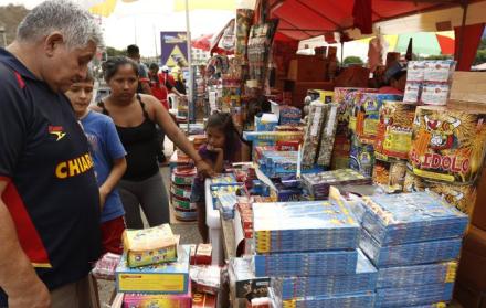 Pirotecnia en Guayaquil