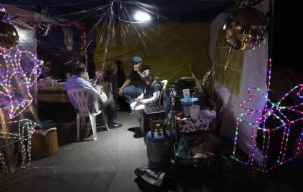 campamento de personas desalojadas