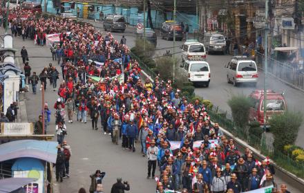 Marcha en Bolivia