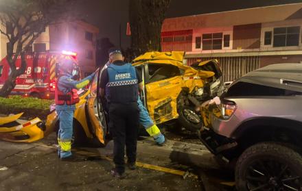 siniestro vial en avenida san Jorge