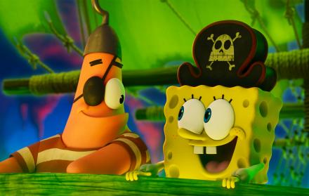 Patricio Estrella (Bill Fagerbakke) y Bob Esponja Pantalones cuadrados (Tom Kenny).