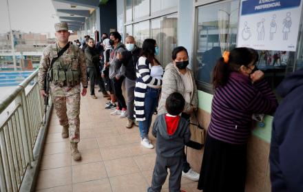 centro de votación, en Lima