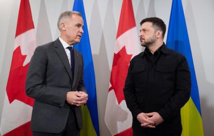 Mark Carney y Volodímir Zelenski