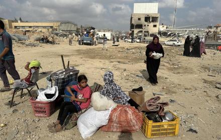 Palestinos desplazados