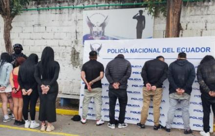 Miembros de Los Lobos detenidos en el sur de Quito
