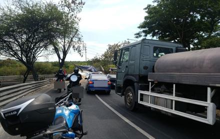 siniestro vial en oreja de vía a la costa