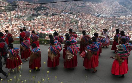 Integrantes de organizaciones sociales Bolivia