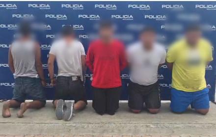 Los cinco sujetos intentaron ingresar al Ecu-911 de Manta.