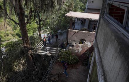 casa afectada tras ataque de EE.UU., el 6 de enero de 2026, en Caracas (Venezuela).
