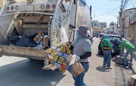 recolectores de basura en Playas