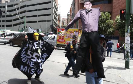 marcha en La Paz Bolivia