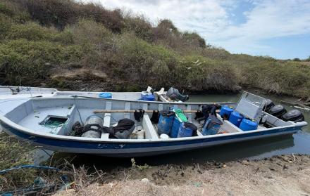 lanchas incautadas en isla Puná