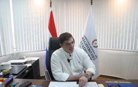 El director general del Registro del Estado Civil de Paraguay, Maximiliano Ayala
