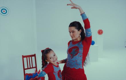 Joaquina para el vídeo de 'Pelinegra'.