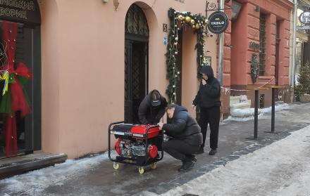 Empresarios ucranianos cortes de luz